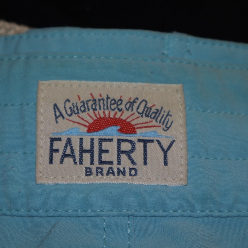 Faherty Biarritz Boardshort - Blue Horizon StripeSize 34 - Picture 11 of 12